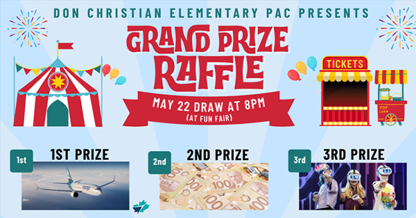 Children's Raffle Fun Order tickets for the Don Christian Elementary School PAC Fun Fair 2026 ...